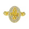 Anillo Elegante Vintage Retro Apilado con Circonita Microincrustada para Mujer, Anillo de Mariposa de Lujo Ligero de Nicho