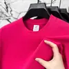 Camiseta de algodón puro de manga corta para verano para hombre, transpirable y de corte holgado, camiseta de cuello redondo para jóvenes y adultos de mediana edad, top versátil y moderno de color liso