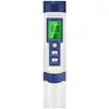 Caneta de teste de qualidade da água 5 em 1 com luz de fundo, instrumento de teste de água para água da torneira e água potável, testador combinado de pH de alta precisão