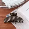 Novo Grampo de Garra de Bolinhas Primavera Verão Morango Fresco Acetato Rabo de Cavalo Alto Meio Círculo Grampo de Cabelo Estilo Princesa Acessórios de Cabelo Grampo de Tubarão