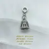 Accesorios DIY de Cristal Aleación Estilo Chino Retro Pulsera de Cordón Colgante de Cadena Cadena Colgante de Hoja Campana de la Mañana