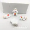 Mini tamaño pequeño caricatura fresa oso cachorro conejo parche de resina diy funda de teléfono tocado hecho a mano material para manicura
