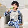 Pijama infantil al por mayor de primavera y otoño del Sudeste Asiático para niños y niñas, bebé de manga larga para el hogar, conjunto de ropa fina de verano para aire acondicionado