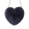 2025 Nuevo Bolso de Piel Sintética de Conejo Lindo Bolso Infantil con Forma de Corazón Bolso de Hombro con Cadena Bolso Cruzado Billetera de Piel con Forma de Corazón