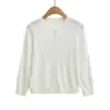 CL26191-26 Cardigan de tricô básico de manga três quartos, gola redonda, ombro normal, abotoamento simples, estilo coreano, outono