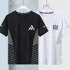 Camiseta masculina fina de secagem rápida, esportiva, de verão, manga curta, solta, para treino, corrida, tops para atividades ao ar livre