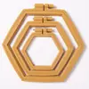 2026 Aro de Bordado Hexagonal Abs Colorido Herramienta para Punto de Cruz Aro de Bordado Suave Herramienta Auxiliar de Bordado