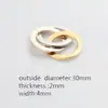 Acero Inoxidable 2-5 Anillos Mejores Amigos Horno de Vacío Oro Personalizado Familia Hermano y Hermana Collar Entrelazado