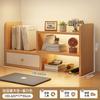 Estante de mesa retrátil para aumentar a altura Rack de armazenamento Rack de armazenamento de escritório Dormitório de estudante Quarto Rack de ajuste cosmético