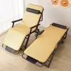 Cadeira de Praia Dobrável de Rattan de Verão, Cadeira Dobrável e Ajustável, Cadeira de Descanso Preguiçosa, Cadeira de Praia para Exterior com Apoios de Braço