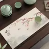 Porta-copos Estilo Chinês Absorvente Lama de Diatomáceas Tapete de Mesa Tapete de Chá Absorção de Água Secagem Rápida Dedicado para Copo Bule Bancada de Cozinha Tapete de Drenagem