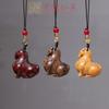 Yiming Xianyuan Palosanto Caballo del Zodiaco Colgante Cadena para Teléfono Móvil Caballo Tang Accesorios DIY Accesorios Colgante Caballo Sándalo Joyería