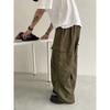 Chegada Nova Outono 2025 Moda Masculina Estilo Coreano Solto Versátil Casual Calça Cargo para Estudantes