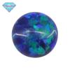 Huagang gema redonda plana artificial OPAL imitação OPAL OPAL gema sintética pedra nua OPAL OP14