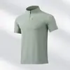 Camisa Polo de Verano Nueva con Media Cremallera y Cuello Alto Camisa Polo Casual Deportiva de Negocios Camiseta de Waffle para Hombre Marca Grande Plana