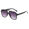 Óculos de Sol Retrô de Ponte Dupla Europeus e Americanos Novos da Rain, Estilo Ins Lentes Oceânicas, Óculos de Sol Personalizados de Armação Grande para Homens e Mulheres
