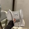 Bolso tipo baguette de moda para el día a día con un elegante lazo, Bolso de hombro para mujer, Nuevo estilo coreano 2026, Bolso de hombro único y elegante con textura