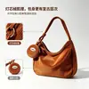 Bolsa de estudante de veludo estilo japonês, nova bolsa de ombro feminina da moda, bolsa tote transversal versátil de grande capacidade