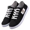 Sapatos de lona para crianças primavera 2025 novos sapatos femininos primavera e verão sapatos brancos estudantes esportes sapatos planos de camada única sapatos de prancha