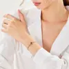 Transmisión en Vivo Más Vendido Pulsera Octagonal Corte Rosa Incrustada con Diamante de Alto Carbono Piedra Preciosa de Color Padparadscha Joyería Dropshipping