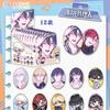 Juego de Anime Periférico Oval Doble Barra de Flash Insignia Bidimensional Colgante Millet Doble Estrella de Flash Ídolo Ídolo
