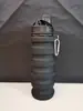Vaso de Agua Plegable de Silicona Transfronterizo, Vaso Portátil para Viajes al Aire Libre, Botella de Agua Retráctil Deportiva, Botella de Agua para Regalo de Negocios, Ligero
