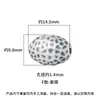 Prata de Lei S999 Geométrico Retrô Assimétrico Contas de Prata Superfície Martelada Prata Pura Pulseira de Contas de Cristal DIY