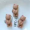 Overol de Dibujos Animados Oso Conejo DIY Pegamento de Crema Pasador Hecho a Mano Joyería Accesorios Decorativos de Resina Nan 13
