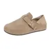 Zapatos Casuales Mujer Nuevos Planos Versátiles Aumento de Altura Interior Primavera Cobertura Total Retro Casual 2026 Sin Cordones Suela Gruesa