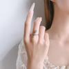 Anillo de serpiente pequeño nuevo microincrustado de circonita transfronterizo creativo de alta calidad serpiente con forma de serpiente apertura enrollable anillo ajustable joyería para mujer