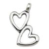 Venta caliente transfronteriza 21 Vintage oculto plata hueco amor corazón aleación joyería colgante pendientes collar accesorios