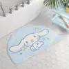Alfombra de baño de felpa sintética, engrosada y con temática de dibujos animados para uso doméstico, adecuada para dormitorios, absorbente, resistente a las manchas y antideslizante, ideal como felpudo para la entrada del baño