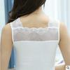 Chaleco de Encaje Reversible de Primavera y Verano para Mujer para Usar Camisola Modal Cuello en V con Camisola Básica Algodón