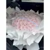 Buquê de Mão para Aniversário e Formatura Presente para Namorada Buquê de 99 Rosas Cor-de-Rosa Flores Artificiais Pedido de Casamento Confissão Símbolo de Amor Verdadeiro