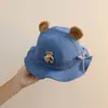 Gorro de Bebé Sombrero de Pescador Otoño Sombrero de Tesoro de Otoño para Bebés y Mujeres Sombrero para el Sol para Niños Sombrero de Puerta de Salmuera de Ala Ancha Otoño e Invierno