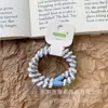 Diadema Duradera con Patrón Diagonal de Macaron, Banda Elástica de Alta Elasticidad Que No Daña el Cabello, Diadema de Verano de Alta Elasticidad