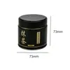 Lata personalizada para matcha del fabricante, lata redonda de hojalata de grado alimenticio para té, lata de matcha a prueba de humedad de 50G