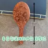 Peine con Airbag de Madera de Sándalo Verde y Seda Dorada, Peine Masajeador Tallado de Oso, Oso de Madera Lindo con Cabeza Masajeadora para Champú