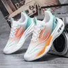 Dropshipping novos tênis esportivos para homens, tênis casuais de corrida respiráveis de malha fly-knit para o verão, sapatos de malha masculinos, atacado transfronteiriço