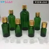 Suministro spot botella de aceite esencia verde 10ml solución madre botella de vidrio botellas cosméticas botella esencia 30ml