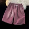 Pantalones casuales de color liso para hombre, nuevo estilo de verano 2026, shorts frescos de pierna recta, shorts deportivos para hombre, siempre en stock