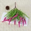Simulación de lavanda, 5 cabezas, 20 espigas de trigo de malla, lavanda, vainilla, decoración pastoral, simulación de decoración para exteriores, venta al por mayor transfronteriza