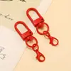 Cierre de Puerta Giratorio en Forma de U de Colores Pintado Broche de Langosta Accesorios para Joyería DIY Colgante para Llavero Hebilla para Colgar Bolsas Muñecas