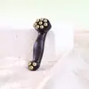 Peine Masajeador de Cuerno de Sándalo Verde con Cuentas de Cobre Masajeador Rascador de Ojos Masajeador Portátil Masajeador de Puntos de Acupuntura y Meridianos
