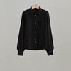 Cardigan de Tricô Estilo Preguiçoso Simples Suéter Básico Liso Top Afinando de Lã Feminino Suéter de Tricô