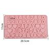 Molde digital de silicona con 26 letras del alfabeto inglés para hacer tú mismo, accesorios para tartas, chocolate, repostería, molde de silicona para tartas y dulces.