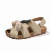 Sandalias para Niñas Dedo 2025 Verano Nuevo Estilo Coreano Lindo Pequeña Princesa Flor Zapatos de Playa Zapatos Birkenstock para Niños