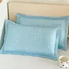 Funda de Almohada Infantil de Gasa de Doble Capa 100% Algodón Clase A 30x50 Individual Guardería Bebé Especial Funda Protectora de Relleno para Almohada de Algodón Puro