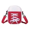 Bolsa Estilo Coreano Feminina Tendência da Internet 2025 Bolsa Feminina Nova Ins Bolsa Transversal de Lona Bolsa Estilo Hong Kong Bolsa de Ombro para Estudante Costura