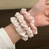 Scrunchie Floral de Verão Novo Estilo Coreano Alta Elasticidade Xadrez Doce Prendedor de Rabo de Cavalo 2026 Acessório de Cabelo